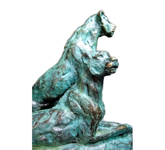 Dos leonas, dos hermanas por Miguel Fernando López (Milo)