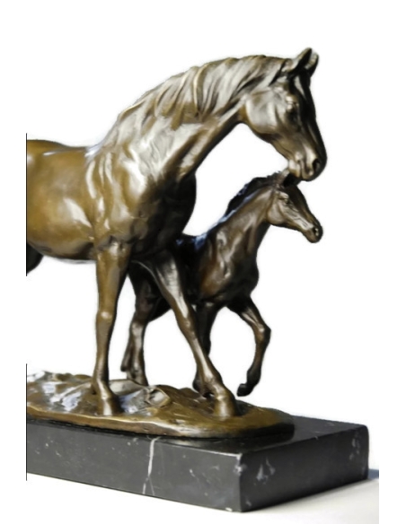 Mare accompanied by her foal by Miguel Fernando López (Milo)