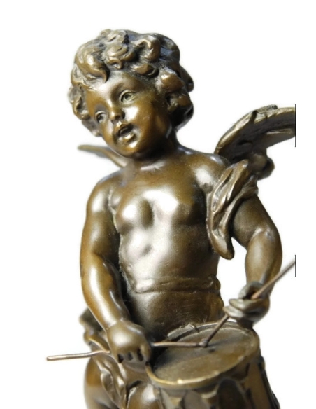 Angelito con tambor por Hippolyte François Moreau Angelito con tambor por Hippolyte François Moreau