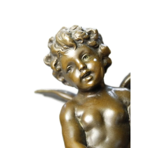 Little angel with a drum by Hippolyte François Moreau