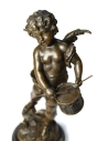 Little angel with a drum by Hippolyte François Moreau