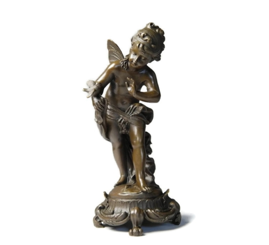 Angelito con el pajarito de Hippolyte François Moreau