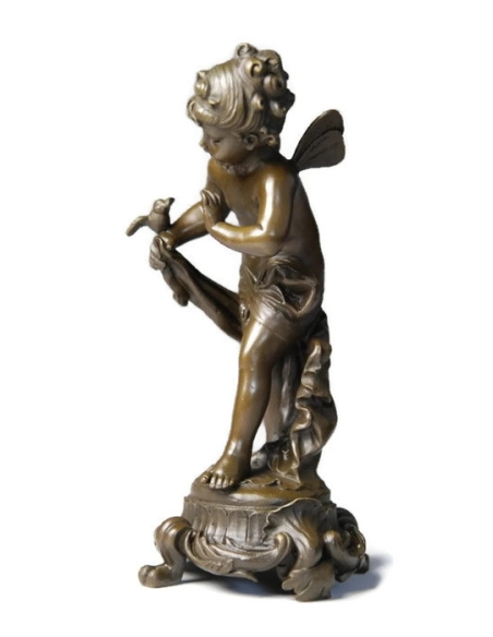 Petit ange avec l'oisillon par Hippolyte François Moreau Petit ange avec l'oisillon par Hippolyte François Moreau