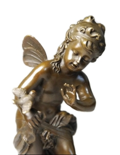 Angelito con el pajarito de Hippolyte François Moreau