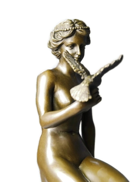 Mujer desnuda con paloma de Ferdinand Preiss