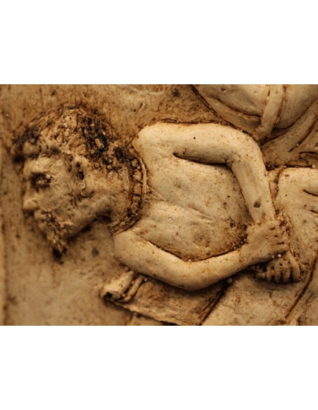 Bajorrelieve duelo de gladiadores romanos