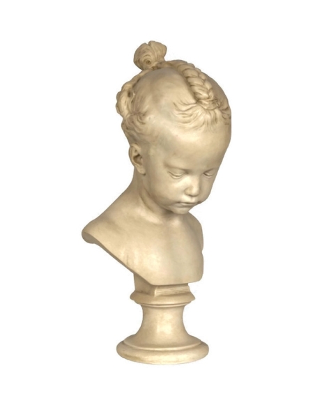 Bust of the girl with braids according to Jacques-François-Joseph Saly