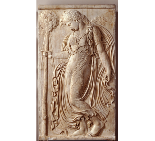Dancing maenad looking at the ground by Callimachus