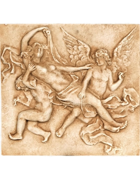 Bas-relief Femme avec anges