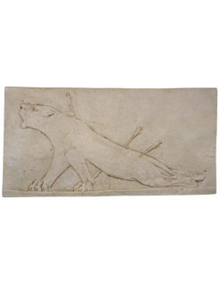 Bas-relief lionne blessée Palais d'Asurbanipal