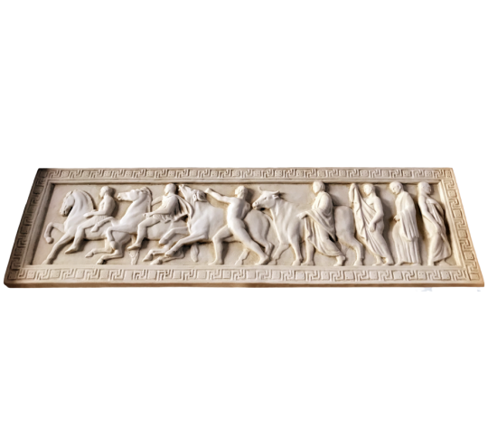 Bas-relief cérémonie de sacrifice des boeufs