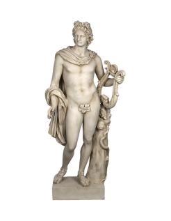 Apollo with Lyre - Life-size Statue  - Greek God of Music