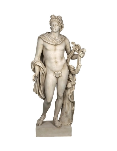 Apolo con Lira - Estatua de tamano real - El dios griego de la musica