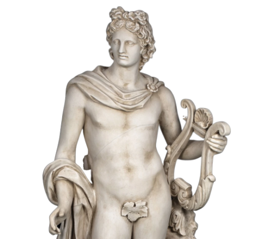 Apollo with Lyre - Life-size Statue - Greek God of Music