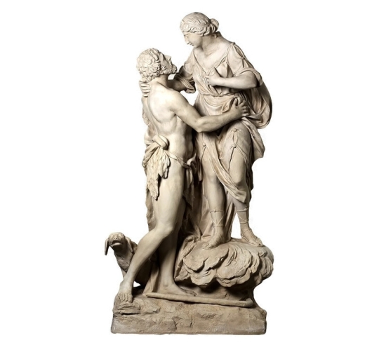 Sélène et Endymion - Statues grandeur nature - Déesse romaine de la Lune et du Berger