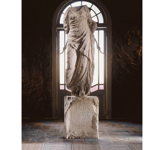 Torso romano museo arqueologico de Ibiza