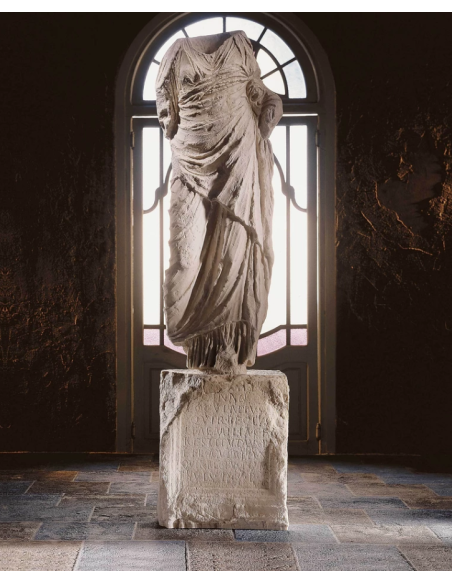 Torso romano museo arqueologico de Ibiza