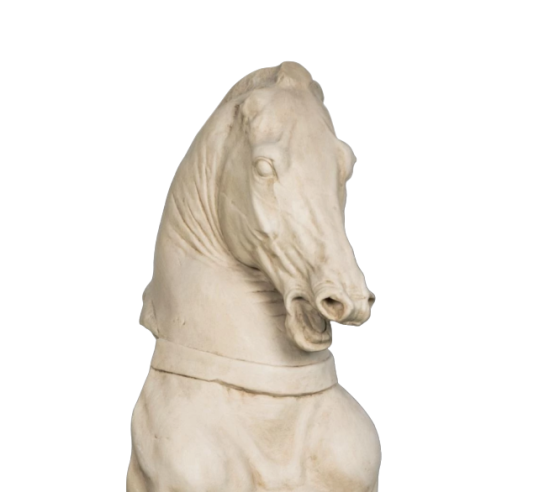 Roman horse torso statue