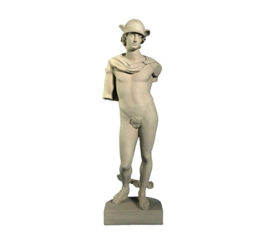 Mercurio - estatua de tamaño natural - dios romano de los mensajes y del comercio
