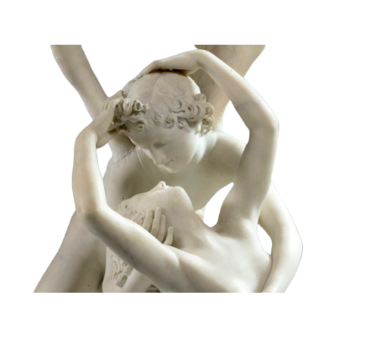 El amor de Psique o El beso por Antonio Canova