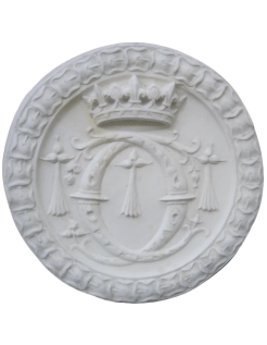 Rosette monogram of Catherine de Medici's : two intertwined "C" - Blois castle