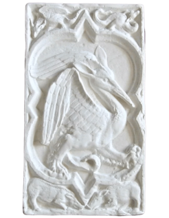 Rosace Quatrefeuilles oiseau fantastique de la Cathédrale de Rouen - XIVe siècle