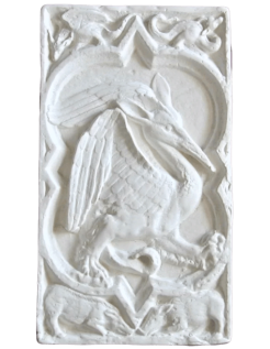 Rosetón de cuatro pétalos Pájaro fantastico de la catedral de Rouen - Siglo XIV