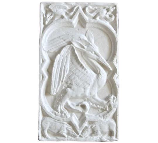 Quatrefoil Rosette with fantasy bird of the Cathedral of Rouen - XIVth century