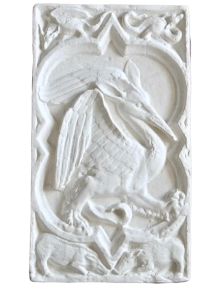 Quatrefoil Rosette with fantasy bird of the Cathedral of Rouen - XIVth century