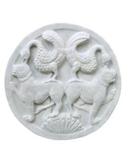 Médaillon oiseaux et Lions  Musée de Picardie à Amiens - XIIe siècle