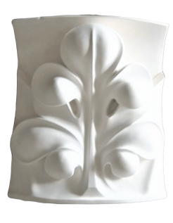 Gothic style leaf for a concave bottom