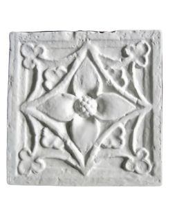Ornement floral de pilier XVIII ème siècle