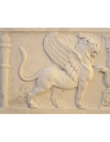 Antique style chimera bas-relief