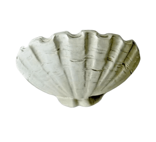 Tazón de fuente o concha en forma de almeja gigante estilo Luis XIV