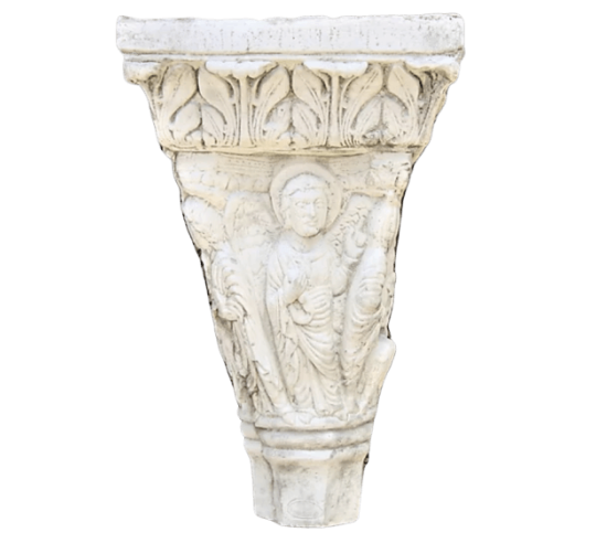 Chapiteau décoré d'anges et de saints - XIIe siècle