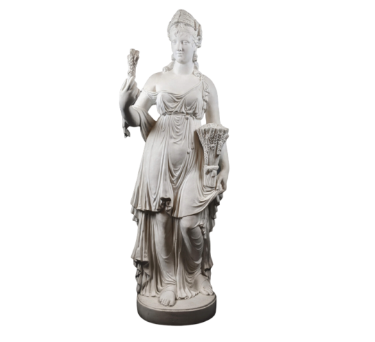 Estatua de la diosa Ceres - El verano,  interpretacion de las Cuatro Estaciones