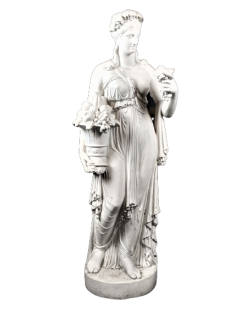 Statue of the goddess Pomona, Roman goddess of fruit and abundance