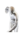 Life-size statue of the Discobolus of Myron or discus thrower