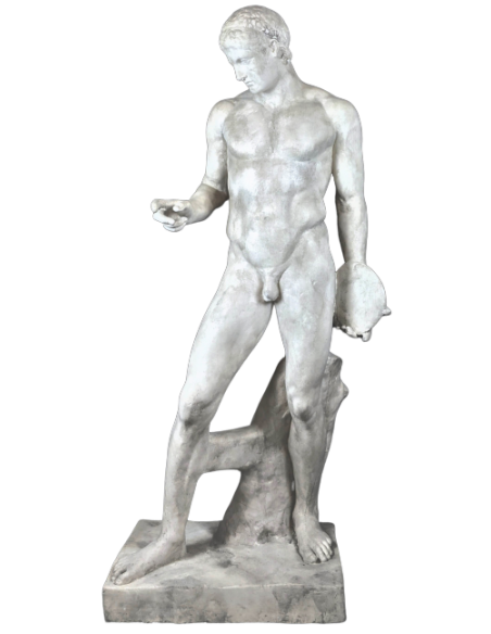 Life-size statue of the Discobolus or discus thrower by Polyclitus