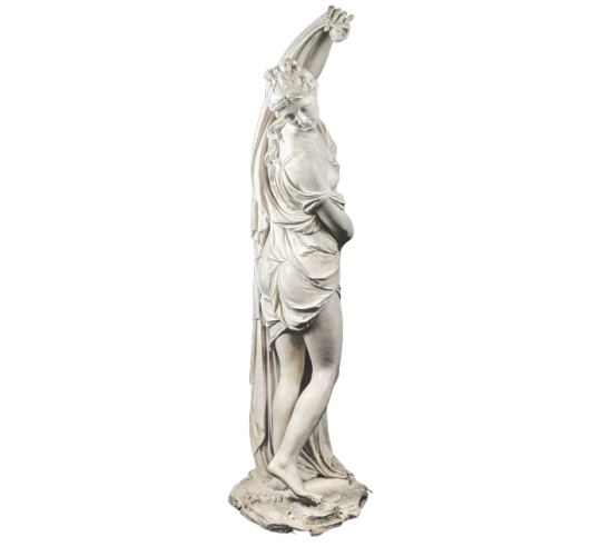 Estatueta Gesso Grega Vênus Calipígia 39cm