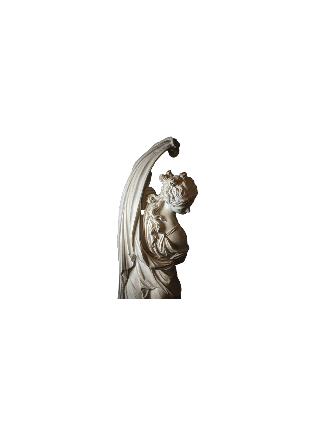 Estatueta Gesso Grega Vênus Calipígia 39cm