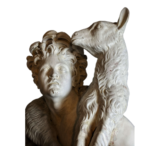 Fauna with the kid or Wildlife Kid by Pierre Lepautre Louvre - life-size statue