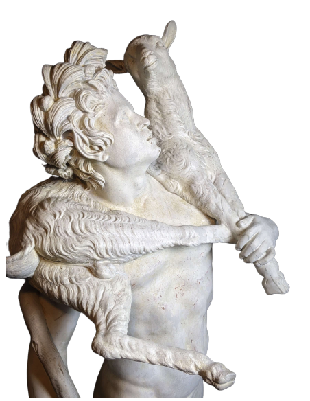 Fauna with the kid or Wildlife Kid by Pierre Lepautre Louvre - life-size statue Fauna with the kid or Wildlife Kid by Pierre Lepautre Louvre - life-size statue