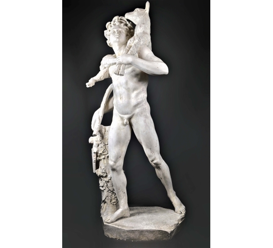 El Fauno del cabrito por Pierre Lepautre Louvre - estatua de tamaño real