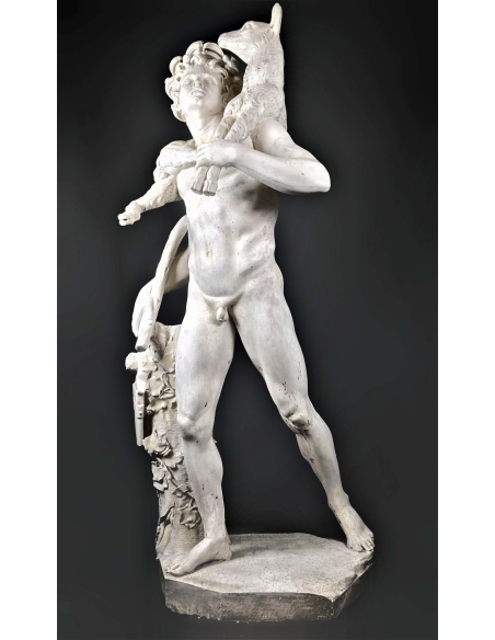 Fauna with the kid or Wildlife Kid by Pierre Lepautre Louvre - life-size statue Fauna with the kid or Wildlife Kid by Pierre Lepautre Louvre - life-size statue