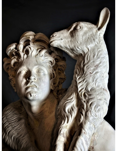 Fauna with the kid or Wildlife Kid by Pierre Lepautre Louvre - life-size statue Fauna with the kid or Wildlife Kid by Pierre Lepautre Louvre - life-size statue