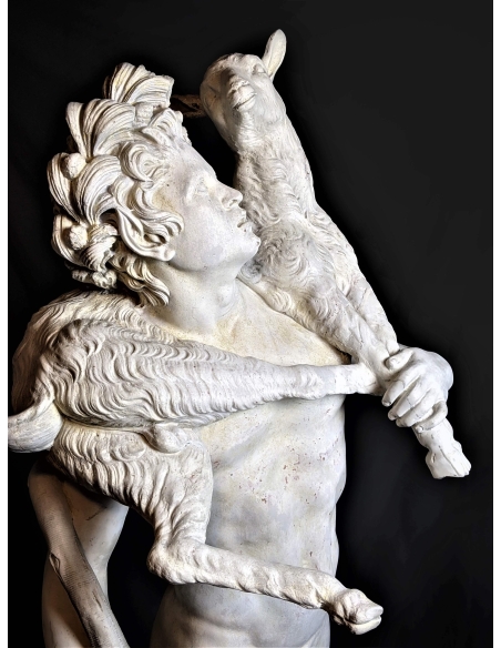 Fauna with the kid or Wildlife Kid by Pierre Lepautre Louvre - life-size statue Fauna with the kid or Wildlife Kid by Pierre Lepautre Louvre - life-size statue