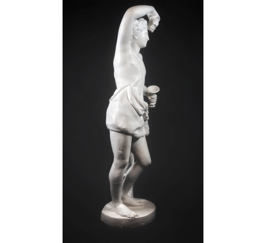 Dionysos or Bacchus god of wine, theatre and madness - life-size statue