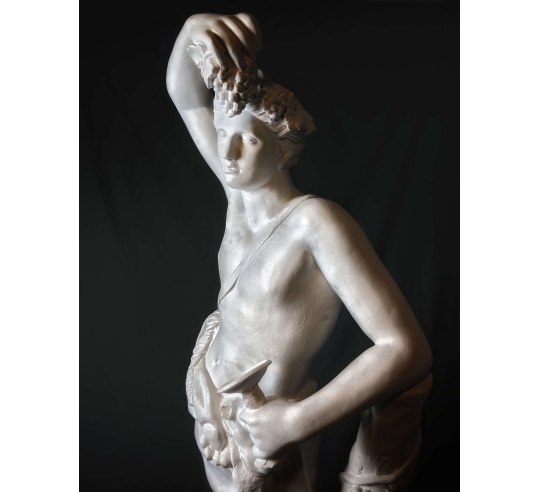 Dionysos or Bacchus god of wine, theatre and madness - life-size statue