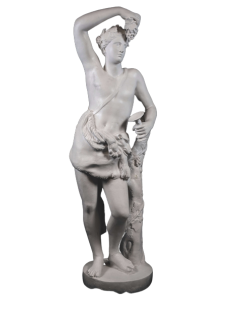 Dionysos ou Bacchus, dieu du vin, du théâtre et de la folie - statue grandeur nature